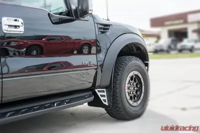 American Car Craft Stainless Steel Carbon Fiber Front Mud Guards Kits Ford Raptor 2010-2014 - ACC-772028
