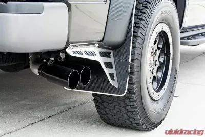 American Car Craft Stainless Steel Carbon Fiber Rear Mud Guards Kits Ford Raptor 2010-2014 - ACC-772029