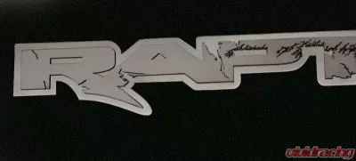 American Car Craft Stainless Steel & Size Raptor Deluxe Emblem Ford Raptor 2010-2014 - ACC-772036