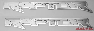 American Car Craft Stainless Steel & Size Raptor Deluxe Emblem Ford Raptor 2010-2014 - ACC-772036