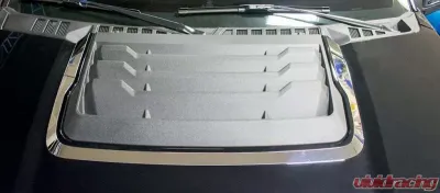 American Car Craft 1Pc Polished Stainless Steel Hood Vent Trim Ford Raptor 2017-2020 - ACC-772041