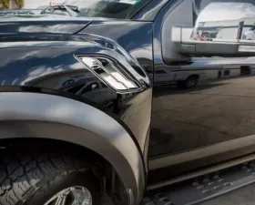 American Car Craft 4Pc Brushed Premium Stainless Steel Side Vent Overlays Ford Raptor 2017-2020
