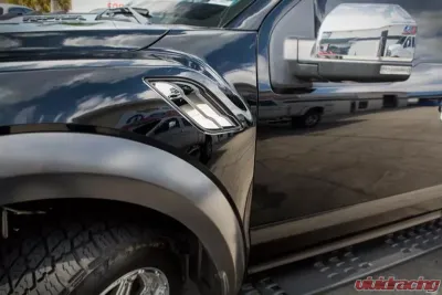 American Car Craft 4Pc Brushed Premium Stainless Steel Side Vent Overlays Ford Raptor 2017-2020 - ACC-772050