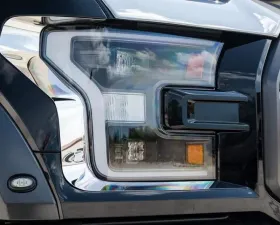 American Car Craft 2Pc Brushed Stainless Steel Headlight Trim Ford Raptor 2017-2020