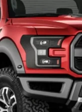 American Car Craft 2Pc Carbon Fiber Wrap Premium Vinyl Headlight Ford Raptor 2017-2020                                     - ACC-772053 - Image 4