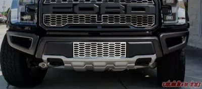 American Car Craft Brushed Stainless Steel Front Lower Grille Overlay Ford Raptor 2017-2020 - ACC-772059