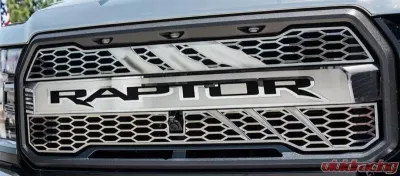 American Car Craft Stainless Steel Durable ABS Lettering Front Raptor Logo Center Grille Ford Raptor 2017-2020 - ACC-772060