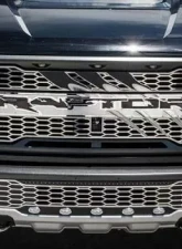 American Car Craft Stainless Steel Center Grille Raptor Logo w/Claw Slash Ford Raptor 2017-2020                                     - ACC-772073 - Image 3