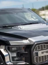 American Car Craft 2Pc Polished Premium Stainless Steel Hood Accents Ford Raptor 2017-2020                                     - ACC-772075 - Image 2