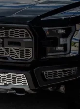 American Car Craft Brushed Stainless Steel Lower Grille Replacement w/LEDs Ford Raptor 2017-2020                                     - ACC-772078 - Image 3