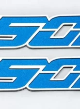 American Car Craft 2Pc Blue Steel Vinyl 450HP Custom Emblems Ford Raptor 2017-2020                                     - ACC-772086 - Image 2