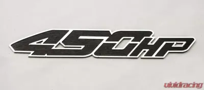 American Car Craft 2Pc Black Brushed Vinyl 450HP Custom Emblems Ford Raptor 2017-2020 - ACC-772087