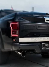 American Car Craft Brushed Stainless Steel Red LED Light Tailgate Rocker Panel Ford Raptor 2017-2020                                     - ACC-772088 - Image 2