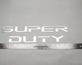 American Car Craft Polished Stainless Steel Super Duty Front Letter Inserts Ford F-250 | F-350 Super Duty 2017