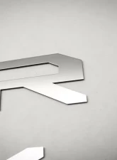 American Car Craft Polished Stainless Steel Super Duty Front Letter Inserts Ford F-250 | F-350 Super Duty 2017                                     - ACC-772096 - Image 2