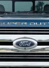 American Car Craft Polished Stainless Steel Super Duty Front Letter Inserts Ford F-250 | F-350 Super Duty 2017                                     - ACC-772096 - Image 3