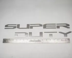 American Car Craft Polished Stainless Steel Super Duty Tailgate Letter Inserts Ford F-250 | F-350 Super Duty 2017