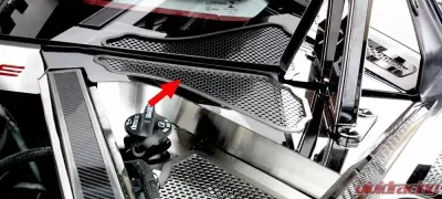 American Car Craft Perforated Insert Stainless Steel Rear Cowl Covers Chevrolet Corvette Coupe C8 2020-2024 - ACC-883022