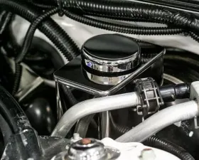 American Car Craft Polished Stainless Steel Stand Alone Master Cylinder Cover Ford Mustang GT 2005-2009