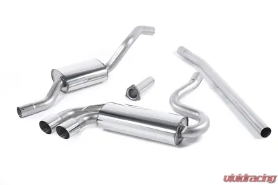 Milltek Resonated Downpipe Back Exhaust System Audi Coupe UR Quattro 10v Turbo 1981-1989 - MCXAU101