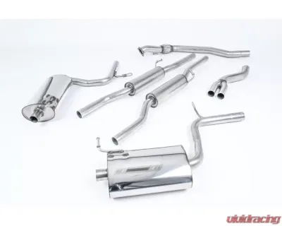 Milltek Full System Catback Resonated | 6 Speed Manual Only Audi A4 B6 1.8T Quattro 2003-2005 - SSXAU034