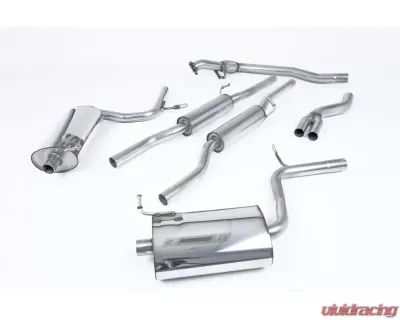 Milltek Catback Exhaust System Audi A4 1.8T B6 Quattro Saloon - Avant 163BHP (5 speed) 2001-2005 - SSXAU033