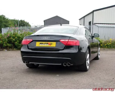 Milltek Full System 6-Speed MANUAL Quad Outlet | Requires S4 3.0T Valance Audi A5 Coupe S Line 2.0 TFSI 2008-2016 - SSXAU249