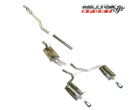 Milltek Full System Catback w/90mm Tips Audi A4 B6 1.8T 2WD 6 Speed Manual 2003-2005