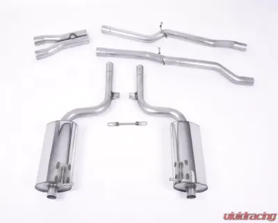 Milltek 2.25 inch Catback Exhaust System Non Resonated w/100mm Jet Style Tips Audi S4 B6 4.2 V8 Quattro Cabriolet 2003-2005 - SSXAU038