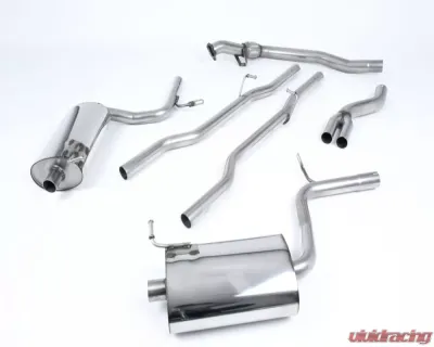 Milltek Catback Exhaust System Audi A4 1.8T B6 Quattro Saloon - Avant 163BHP (5 speed) 2001-2005 - SSXAU089