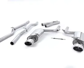 Milltek Non-Resonated Catback Exhaust System Audi RS4 B7 4.2 V8 Saloon Avant | Cabriolet 2006-2008
