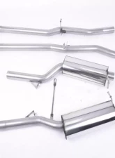 Milltek 2.75 inch Catback Exhaust System Non Resonated w/150 x 95mm Black Oval Tips Audi RS6 C5 V8 Bi-Turbo Avant 2003-2004                                     - SSXAU211 - Image 3