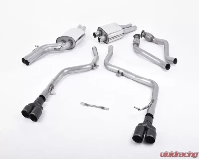 Milltek 2.37 inch Race Catback Exhaust System w/Twin 80mm GT-80 Style Tips Audi S5 B8 Cabriolet 3.0TFSI Quattro S Tronic 2008-2016 - SSXAU265