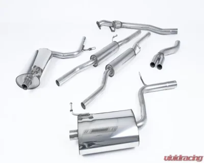 Milltek Non-Resonated Catback Exhaust System Audi A4 1.8T B6 Quattro Saloon - Avant 190BHP (6 speed) 2003-2005 - SSXAU307