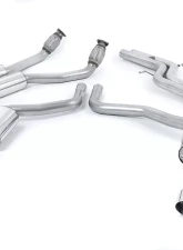 Milltek 2.76 inch Catback Exhaust System Non Resonated w/Polished Quad 100mm GT100 Tips Audi S7 Sportback 4.0 TFSI Quattro S Tronic 2013-2018                                     - SSXAU331 - Image 6