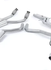 Milltek 2.76 inch Catback Exhaust System Non Resonated w/Polished Quad 100mm GT100 Tips Audi S7 Sportback 4.0 TFSI Quattro S Tronic 2013-2018                                     - SSXAU331 - Image 2