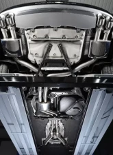 Milltek 2.76 inch Catback Exhaust System Resonated w/Polished Quad 100mm GT100 Tips Audi S6 C7 4.0 TFSI Quattro 2012-2018                                     - SSXAU332 - Image 3