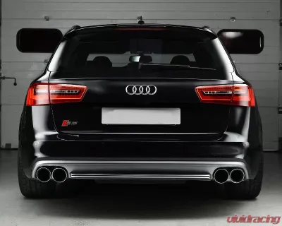 Milltek 2.76 inch Catback Exhaust System Resonated w/Polished Quad 100mm GT100 Tips Audi S6 C7 4.0 TFSI Quattro 2012-2018 - SSXAU332