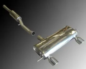 Milltek 3.00 inch Race Catback Exhaust System Non Resonated w/Dual Titanium GT100 Style Tips Audi TT 225 Quattro Roadster 2000-2006