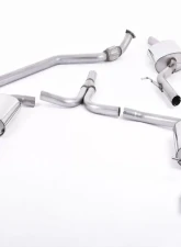 Milltek 2.76 inch Catback Exhaust System w/Cerakote Black Dual 100mm GT100B Style Tips Audi A4 B8 2.0 TFSI S Line Sedan Tiptronic 2009-2011                                     - SSXAU436 - Image 2