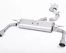 Milltek Resonated Catback Exhaust System Audi A3 2.0 TFSI Quattro Sedan 8V (US-only) 2014-2020