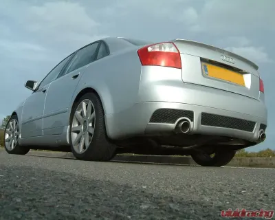 Milltek 2.50 inch Catback Exhaust System Non Resonated w/Dual 90mm Detachable GT90 Style Tips Audi A4 B6 1.8T Quattro Avant 5 Speed MT 2002-2004 - SSXAU509