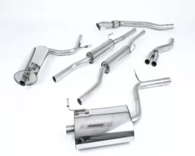 Milltek Non-Resonated Catback Exhaust System Audi A4 2.0 TFSI B7 Quattro and DTM 2005-2008