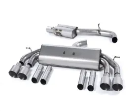 Milltek Resonated Catback Exhaust System Audi S3 2.0 TFSI Quattro Saloon 8V 2013-2020