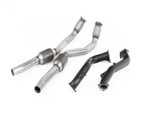 Milltek 3.00 inch Large Bore Downpipes and Hi-Flow Sports Cats Audi RS7 Sportback 4.0 V8 TFSI Bi-Turbo 2013-2015
