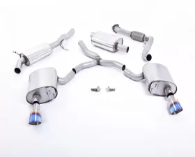 Milltek Resonated Catback Exhaust System Audi A4 2.0 TFSI B9 Quattro Saloon 2016-2022