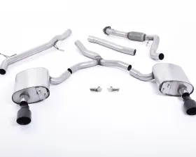 Milltek Non-Resonated Catback Exhaust System Audi A4 2.0 TFSI B9 Quattro Saloon 2016-2022