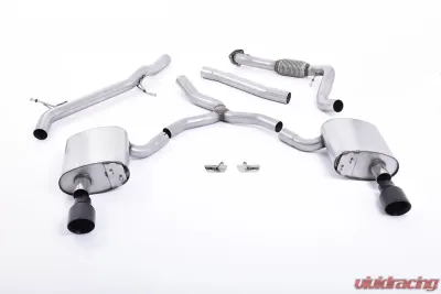 Milltek Non-Resonated Catback Exhaust System Audi A4 2.0 TFSI B9 Quattro Saloon 2016-2022 - SSXAU615