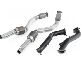 Milltek Large Bore Downpipes w/ Hi-Flow Sports Catalysts (For OE Cat-Back) Audi RS6 C7 4.0 TFSI Performance Edition 2013-2018