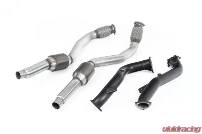 Milltek Large Bore Downpipes w/ Hi-Flow Sports Catalysts (For OE Cat-Back) Audi RS6 C7 4.0 TFSI Performance Edition 2013-2018 - SSXAU635